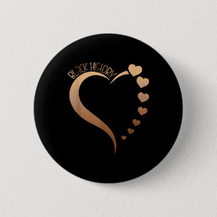 Melanin Heart Black History Month Proud Black Afri 6 Cm Round Badge