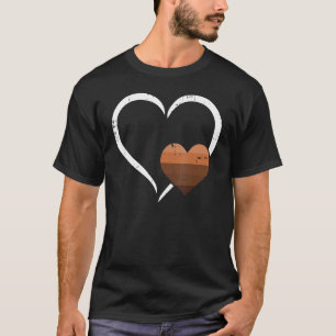 Melanin Heart Black History Month Retro BLM Africa T-Shirt