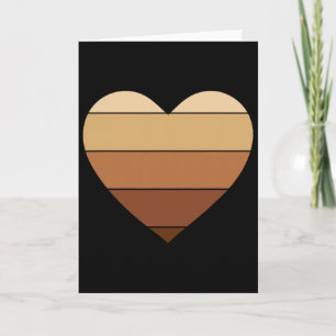 Melanin Heart Cute Valentine's Day Black History M Card