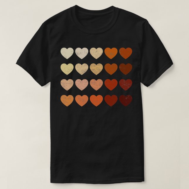 Melanin Heart Juneteenth Pride For Women Men boys  T-Shirt (Design Front)