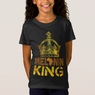 Melanin King for Men African Black History Month T-Shirt