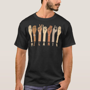 Melanin Love Your Skin Black Pride With Many Hands T-Shirt
