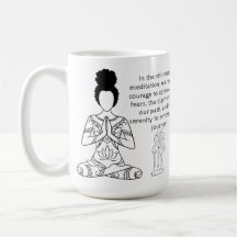 Melanin Meditation Motivational Quote Coffee Mug