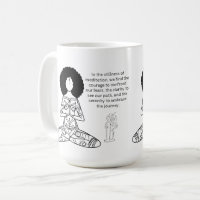 Melanin Meditation Motivational Quote Coffee Mug