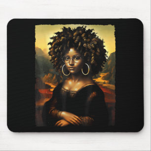 Melanin mona lisa african american black history mouse mat