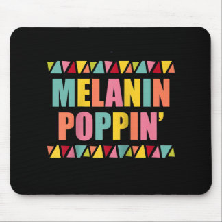 Melanin Poppin 1990s Hip Hop Dance Black Pride Mouse Mat