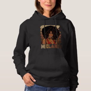 Melanin Pride Black History Queen BHM BLM Afro Wom Hoodie