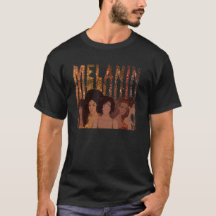 Melanin Princess African American Girls Black Hist T-Shirt