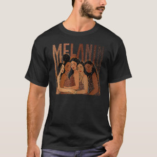 Melanin Princess African American Girls Black Hist T-Shirt