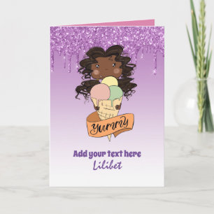 Melanin Princess Birthday Cards for all Ages