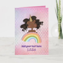 Melanin Princess Birthday Cards for all Ages