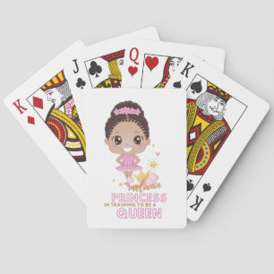 Melanin Princess Training To Be Queen Ballerina Playing Cards
