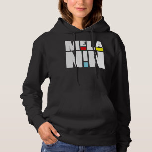 Melanin Proud Afro Black History Month Mens Womens Hoodie