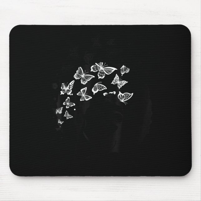 Melanin Queen African American Strong Black Natura Mouse Mat (Front)