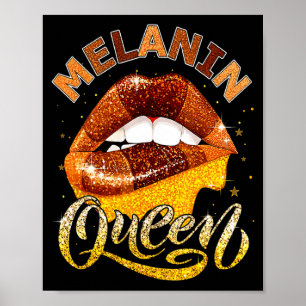 Melanin Queen African Woman Black History Month Pr Poster