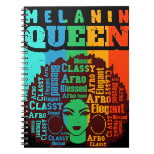 Melanin Queen Black Girl Magic African Sista Love Notebook