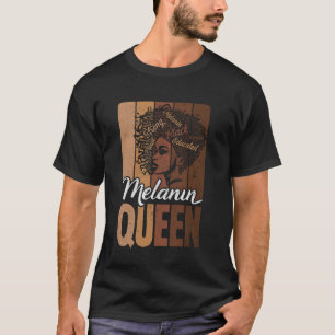 Melanin Queen Black History Month African American T-Shirt