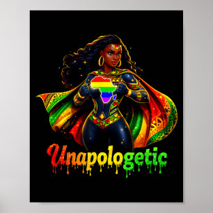 Melanin queen girls black woman pride strong  poster
