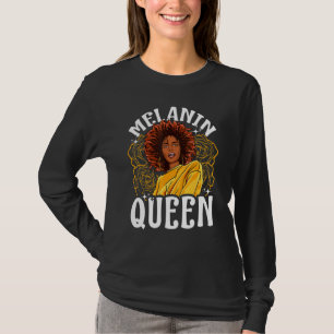 Melanin Queen Inspired Black Woman Related African T-Shirt