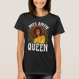 Melanin Queen Inspired Black Woman Related African T-Shirt