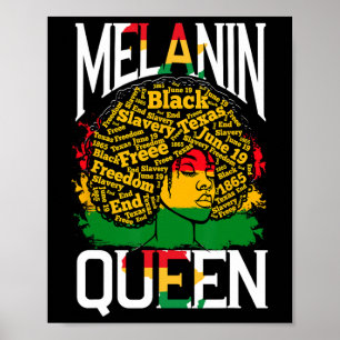 Melanin Queen Woman Poster