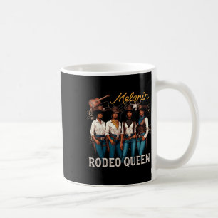Melanin Rodeo Queen Black Cowgirl African American Coffee Mug