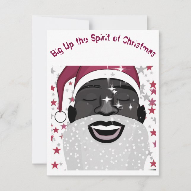 Melanin Santa Christmas Card (Front)