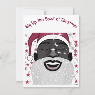 Melanin Santa Christmas Card
