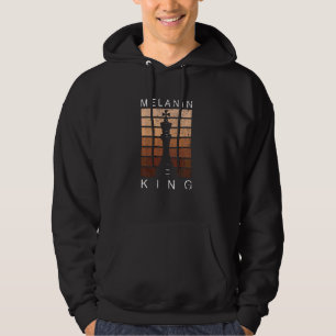 Melanin Shades Black King Chess History Month Vint Hoodie