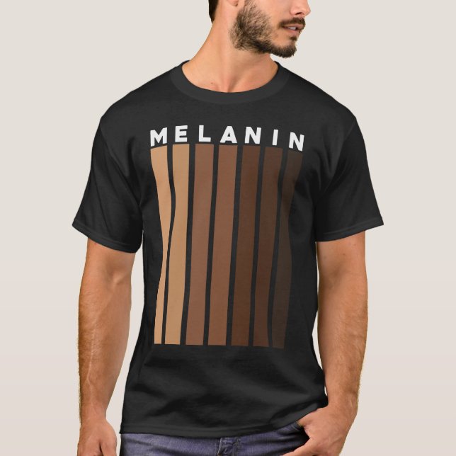 Melanin Shades Black Pride Gift T-Shirt (Front)