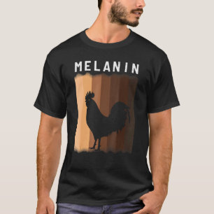 Melanin Shades Black Pride Men Women Pet Chicken R T-Shirt