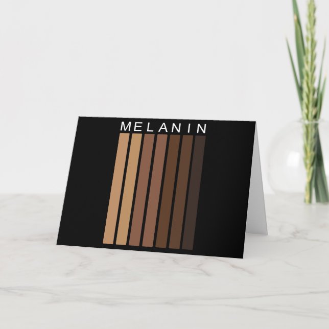 Melanin Shades Folded Greeting Card (Front)