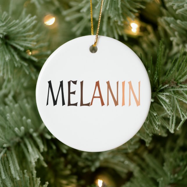 MELANIN Shades of Black Ceramic Tree Decoration (Tree)
