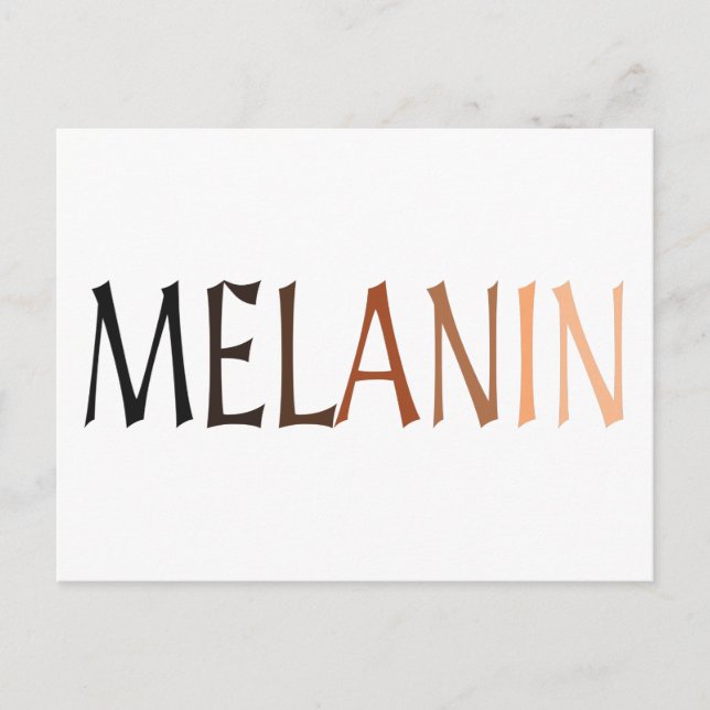 MELANIN Shades of Black Postcard (Front)
