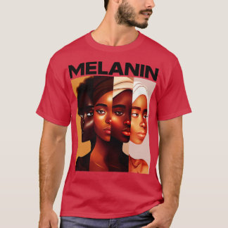 Melanin Shades Women Afrocentric Black Pride T-Shirt