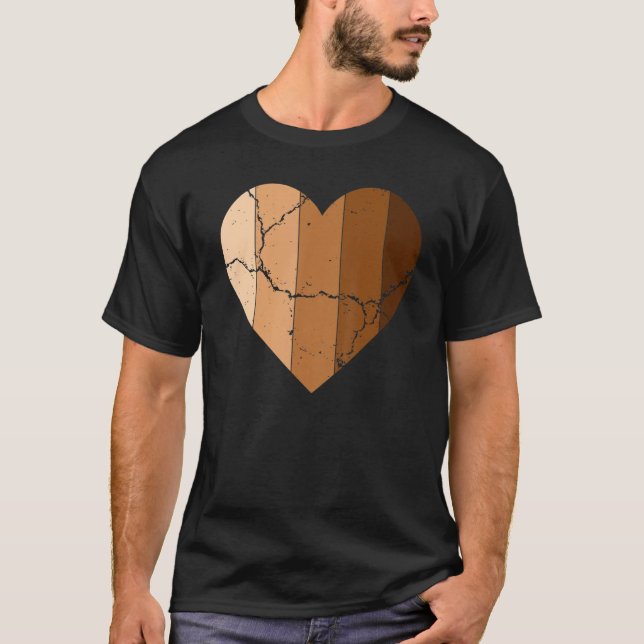 Melanin Skin Tone Hearts, Be Kind, Black History M T-Shirt (Front)