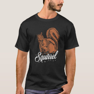 Melanin Squirrel Black History Month BLM Animals W T-Shirt