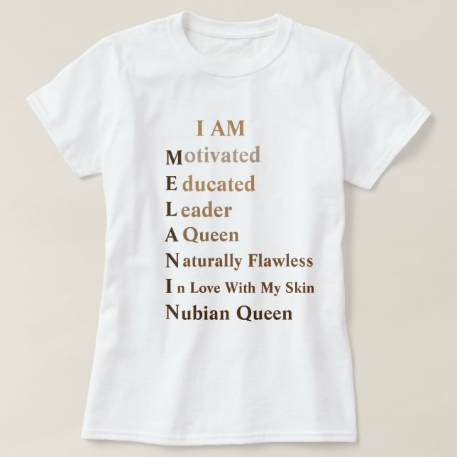 Melanin T-Shirt (Design Front)