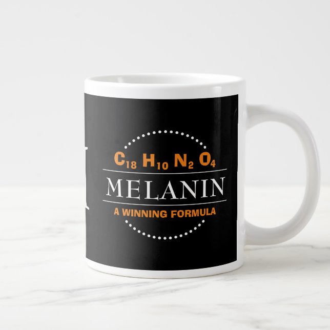 MELANIN Winning Formula Monogram Large Coffee Mug (Right)