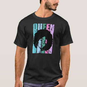 Melanin Womens Afro Hair African American Natural  T-Shirt