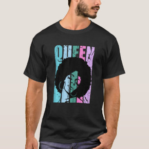 Melanin Womens Afro Hair African American Natural  T-Shirt