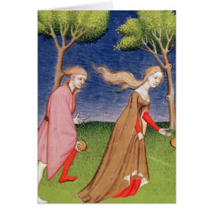 Melanion races against Atalanta