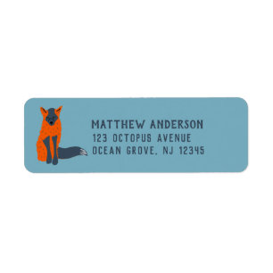 Melanistic Fox Animal Lovers Return Address