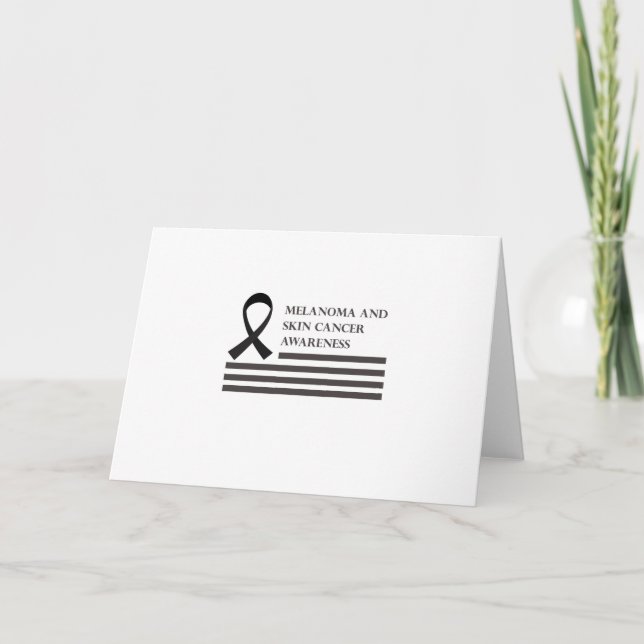 Melanoma And Skin Cancer Awareness  Fight Cancer Card (Front)