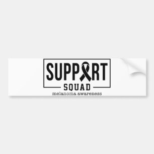 Melanoma and Skin Cancer Support Squad Bumper Sticker