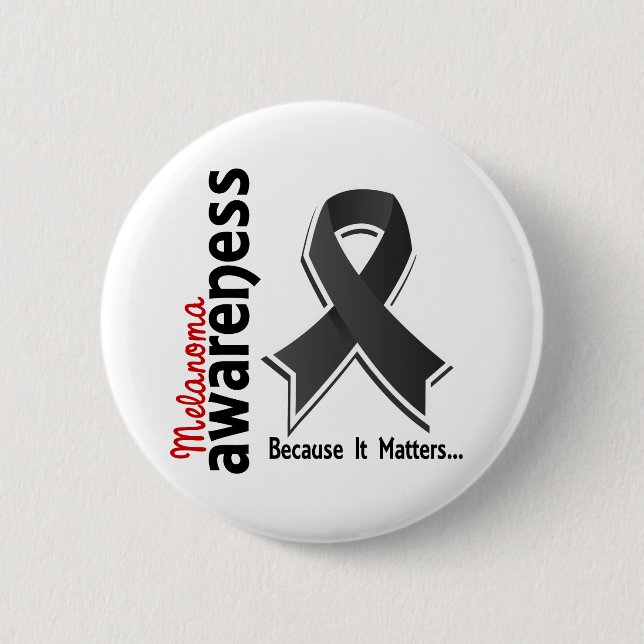 Melanoma Awareness 5 6 Cm Round Badge (Front)
