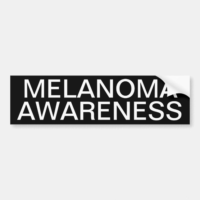 Melanoma Awareness Bumper Sticker (Front)