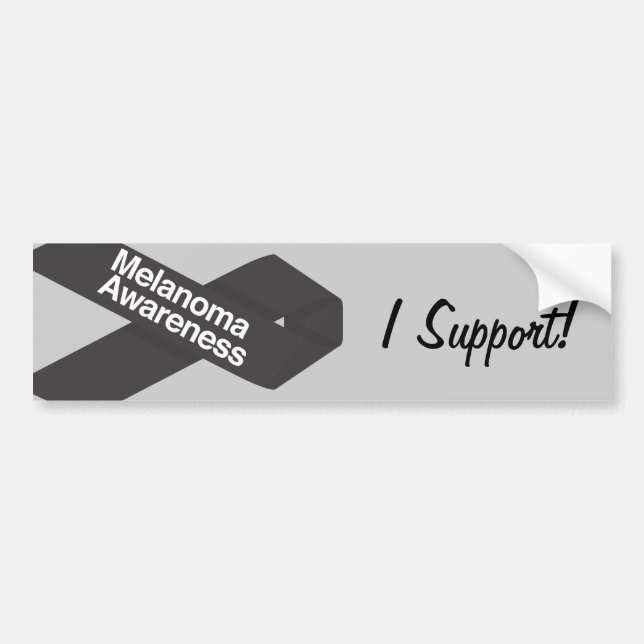 Melanoma Awareness Bumper Sticker (Front)