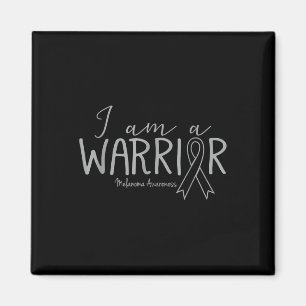 Melanoma Awareness Skin Cancer I Am A Warrior  Magnet