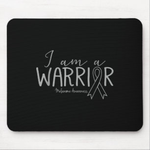 Melanoma Awareness Skin Cancer I Am A Warrior Mouse Mat